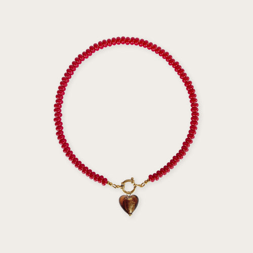Scarlet Red | Rainbow Necklace