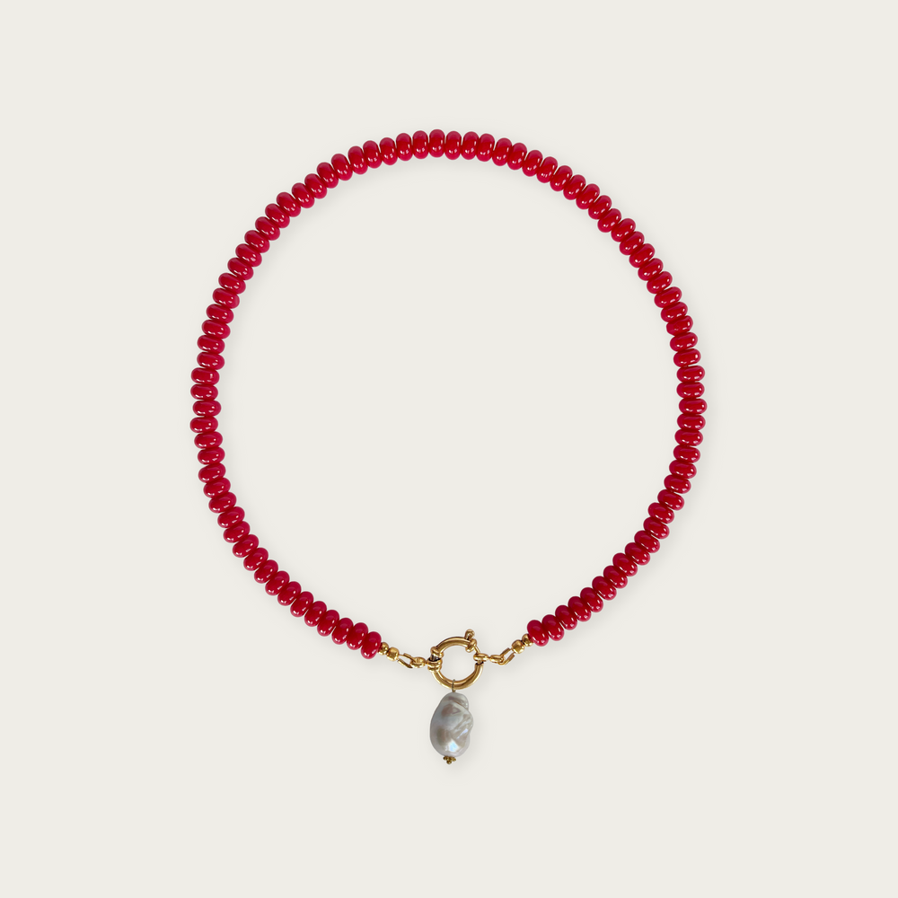 Scarlet Red | Rainbow Necklace