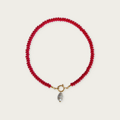 Scarlet Red | Rainbow Necklace