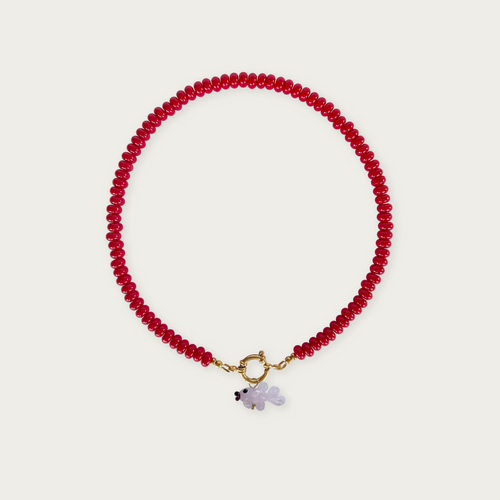 Scarlet Red | Rainbow Necklace