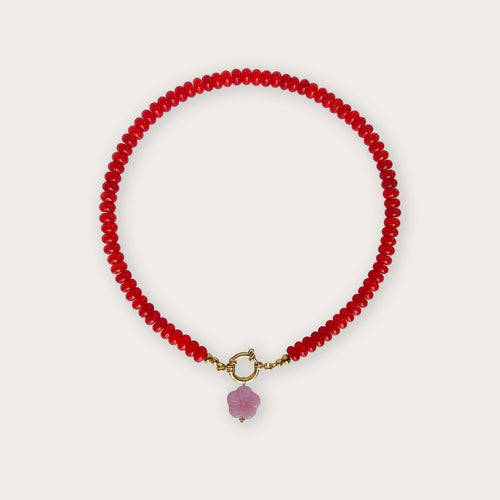 Scarlet Red | Rainbow Necklace