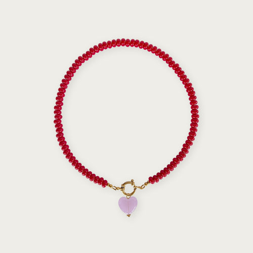 Scarlet Red | Rainbow Necklace