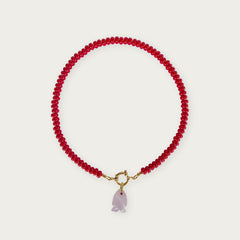 Scarlet Red | Rainbow Necklace