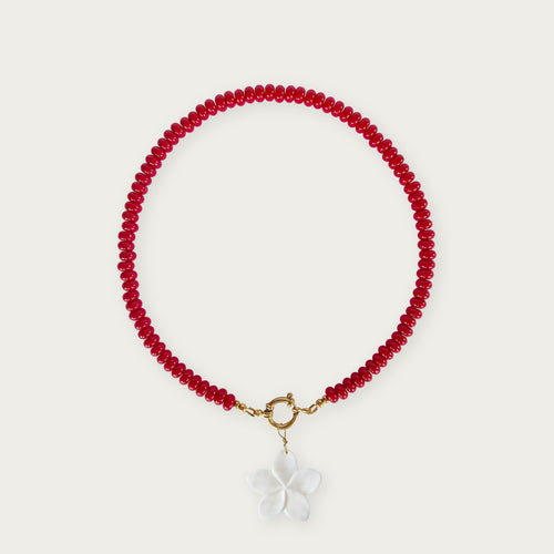 Scarlet Red | Rainbow Necklace