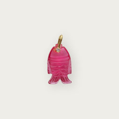 Tourmaline Fish Pendant